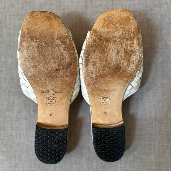 VINTAGE Sesto Meucci Woven Leather Slide Sandals - Picture 7 of 9